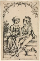 Os amantes (segundo o mestre do livro de casa), c. 1490 (gravura)