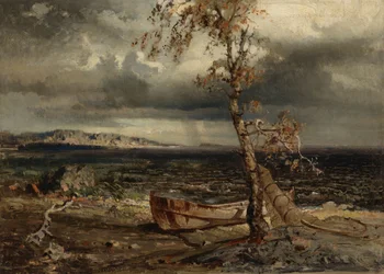 Tempestade no lago Näsijärvi