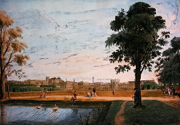 Vista da Orangery, em frente à Friedrichstore, perto de Kassel