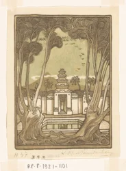 Cemitério perto de Jogyakarta em Java
Cemitério Heile, Java (título original)