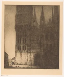 Fachada da Catedral de Nossa Senhora em Rouen Rouen (título original)