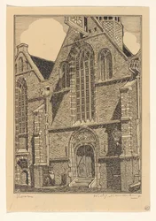 Fachada ocidental da igreja Noorderkerk em Hoorn