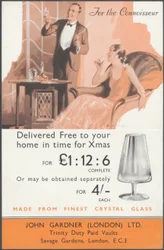 John Gardner Cystal Glassware, 1920s