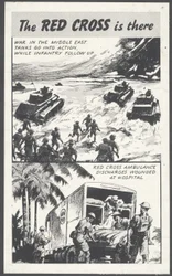 O anúncio da Cruz Vermelha em tempo de guerra, década de 1940
