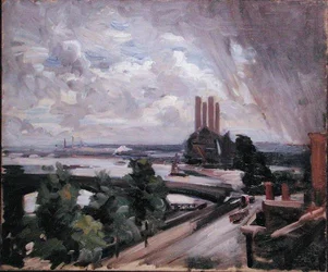 Ponte Battersea de Cheyne Walk, Chelsea (óleo sobre tela)