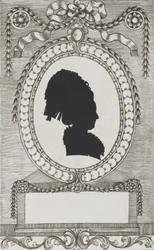 Silhueta da Condessa Enzenberg, Stiftsfräulein, 1784-1834.