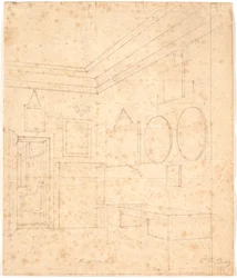 Desenho em perspectiva para a foto da família Waagepetersen