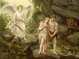 A Expulsão do Paraíso (cor litho)