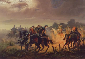 Alerta Noturno, Posto Avançado de Hussar na Campanha Italiana 1848-49, 1862