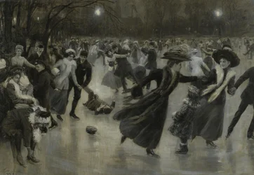 Festa no gelo, 1909