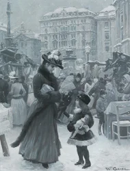 A Feira de Natal Am Hof, 1901.