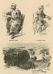 Húngaros feridos, abatidos na Polônia russa