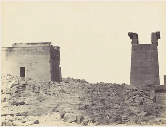 Templo de Dandur em Núbia, 1860s.