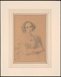 Retrato do compositor Fanny Hensel née Mendelssohn 1805-1847, 1847.