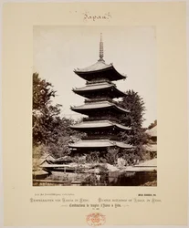Edifícios do Templo em Asaksa em Yedo (Ido.)