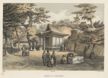 Templo em Yokuhama, 1855