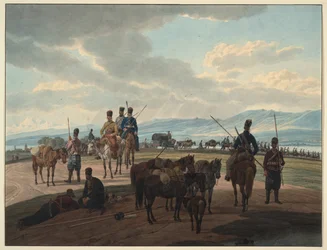 Cossacos russos em março de 1804