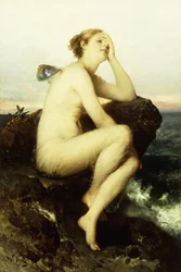Uma ninfa à beira-mar,