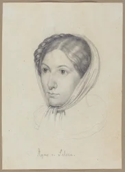Agnes von Felsen, c.1822 (grafite)