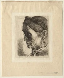 Cabeça de uma camponesa, 1874.