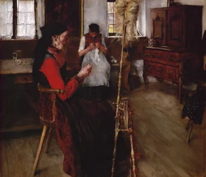 Mulheres a girar (óleo sobre tela)