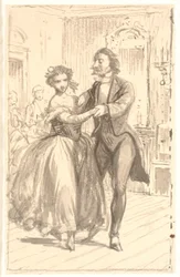 O primeiro casal no baile