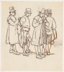 Grupo de quatro fazendeiros suecos