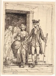 Leander e Leonora, atrás deles Henrik e Pernille