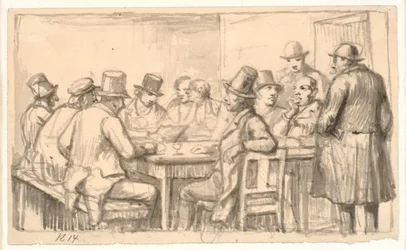 Políticos em uma taverna