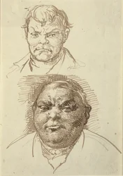 Duas cabeças masculinas