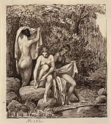 Três mulheres de banho