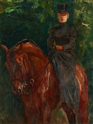 Cavaleira (Ida Görtz a cavalo)
