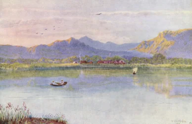 Em Lakeside, na direção de Constantia (litografia a cores)