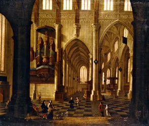 Interior da Igreja (óleo sobre tela)