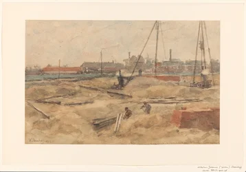 Canteiro de obras no Wilhelmina Gasthuis