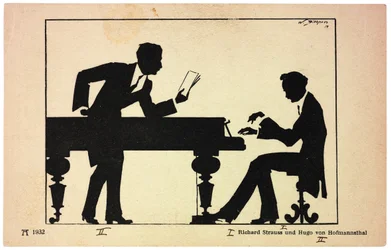 Hugo von Hofmannsthal 1874-1929 e Richard Strauss 1864-1949, 1914.
