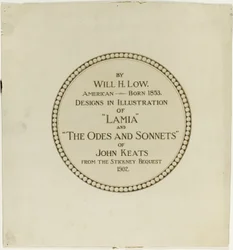 Página de título das "Odes e Sonetos de John Keats"