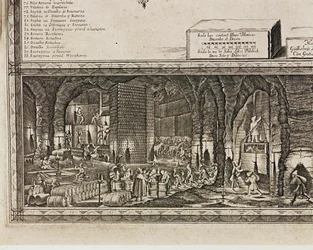 As minas de sal de Wieliczka, perto de Cracóvia, produziam cerca de um terço do rendimento dos reis polacos ... (gravura)