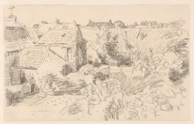 Telhados e jardins em Enkhuizen