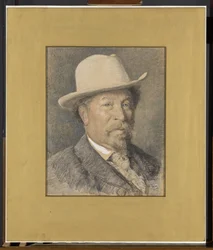 Retrato do pintor Gerardus Johannes Roermeester (1844-1936)
