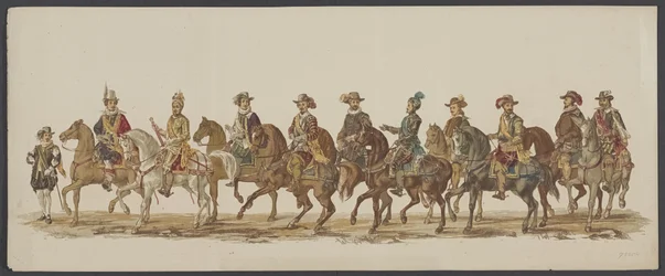 Procissão delft de 1862, quarto grupo
Fourth Lustrum of the Royal Academy at Delft - Ao. 1862 - Desfile com fantasia (título da série sobre o objecto)
