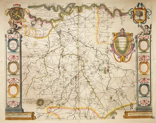 Brabant do Theatrum Orbis Terrarum por Willem Bleau, Amsterdam