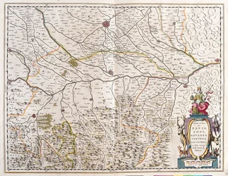 Cidades de: Pavia, Lodi, Novara, Tortona, Itália "Theatrum Orbis Terrarum, sive Atlas Novus" de Willem Blaeu, Amesterdão