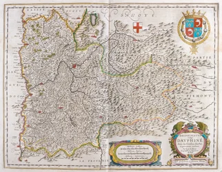Grenoble, em "Theatrum Orbis Terrarum, sive Atlas Novus" de Willem Blaeu, Amesterdão