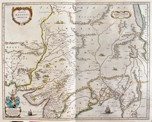 do Irão ao Tibete e do norte da Índia à Birmânia, no "Theatrum Orbis Terrarum, sive Atlas Novus" de Willem Blaeu, Amesterdão
