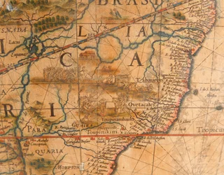 Grande par de globos de biblioteca, o terrestre 1645-48, o celestial após c.1630