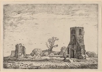 Ruínas de uma Igreja (Capela de Eykenduynen perto de Haia)