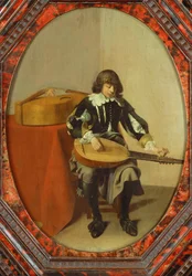O jovem músico ... (pintura sobre tela)