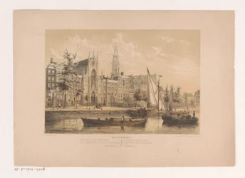 Keizersgracht com a Igreja de Nossa Senhora em Amsterdão