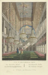 Interior do Palácio Real de Amsterdã Vue d
